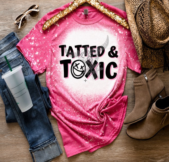 Tatted & Toxic Bleached T-shirts
