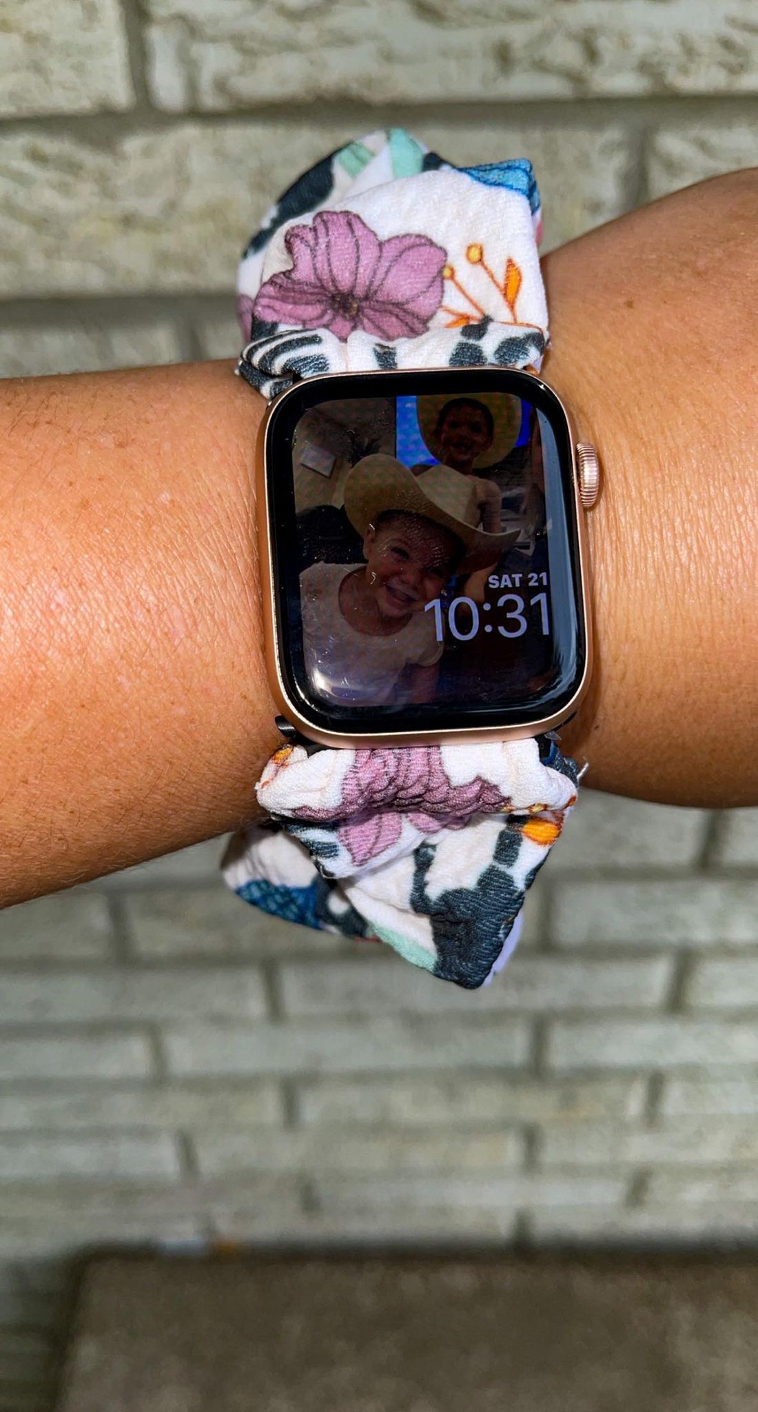 Floral Apple Watch Scrunchies Band