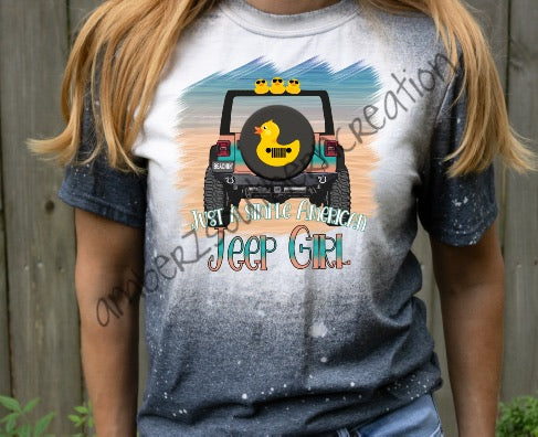 Just A Simple Girl Bleached T-shirt
